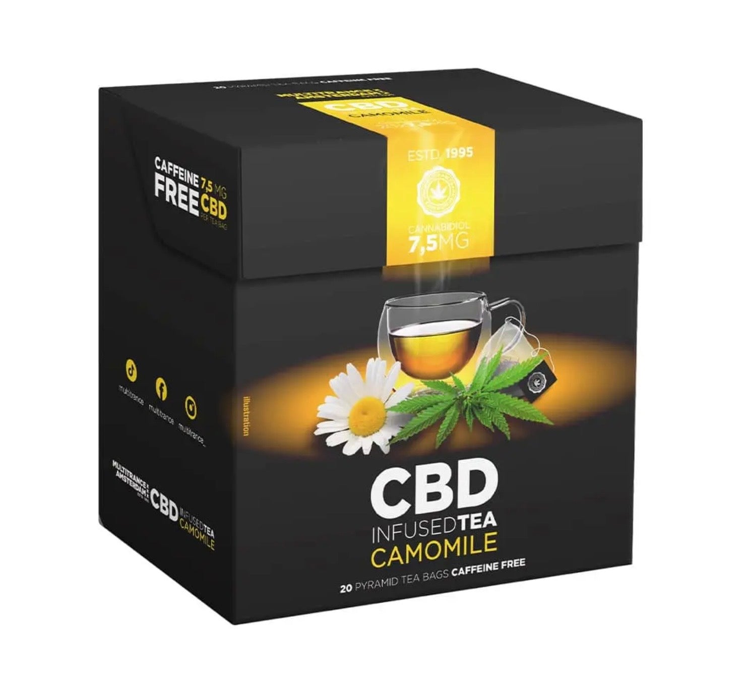 CBD Kamillentee, CBD 7,5 mg, Schachtel mit 20 Teebeuteln