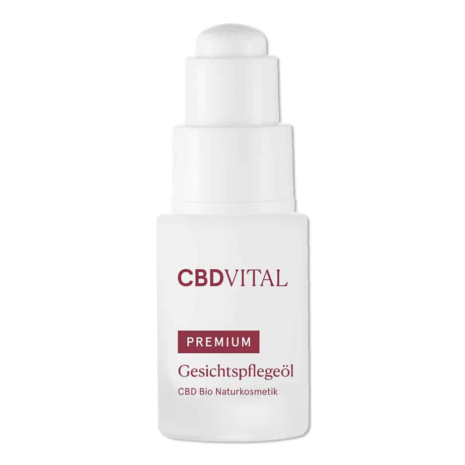 CBD VITAL - Premium - Gesichtspflegeöl - CBD Kosmetik mit 0,5% (100mg) CBD – 20ml