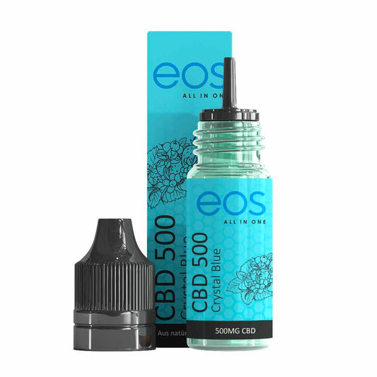 eos - CBD E-Liquid Crystal Blue 500mg Cannabidiol in 10ml